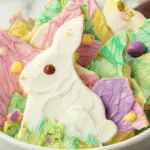 Bunny Bark with colorful swirls and sprinkles
