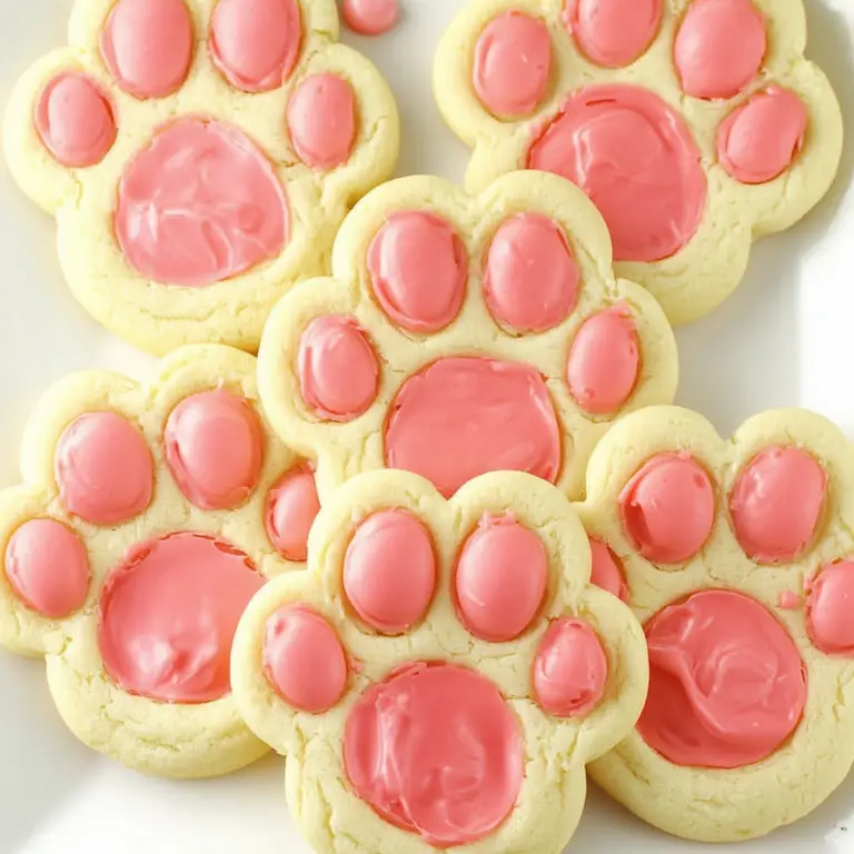Bunny Paw Print Cookies