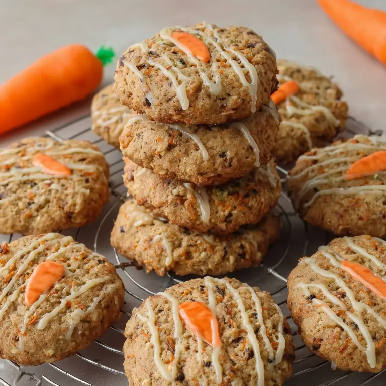 Carrot Cake Cookies soft and chewy homemade recipe