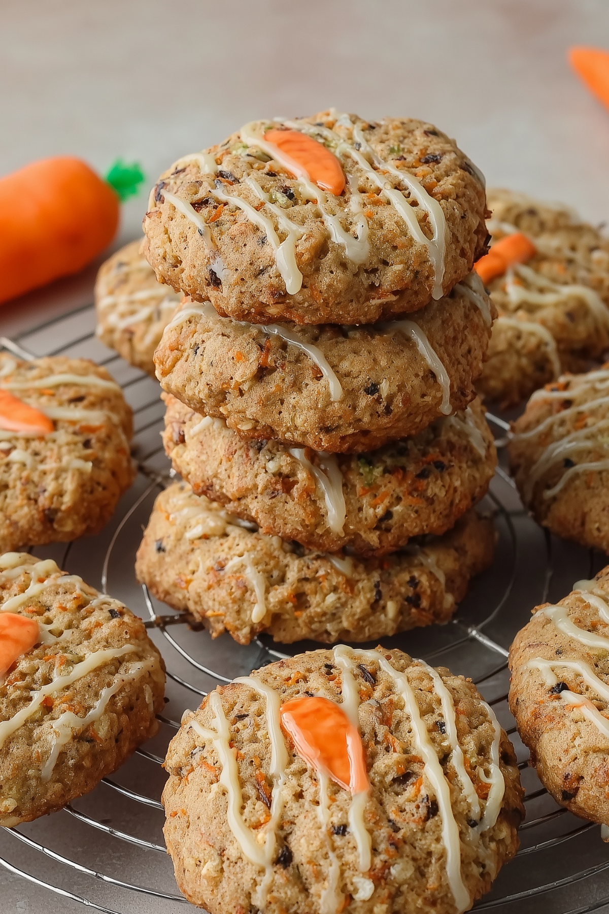 Carrot Cake Cookies soft and chewy homemade recipe