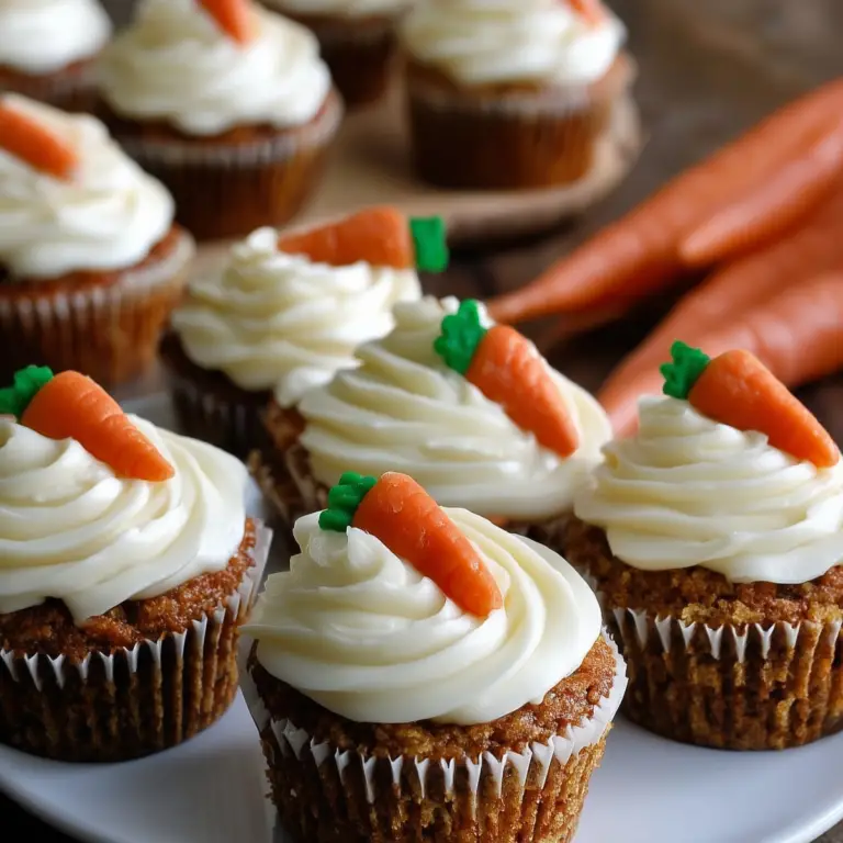 Carrot Cupcakes with Cream Cheese Frosting