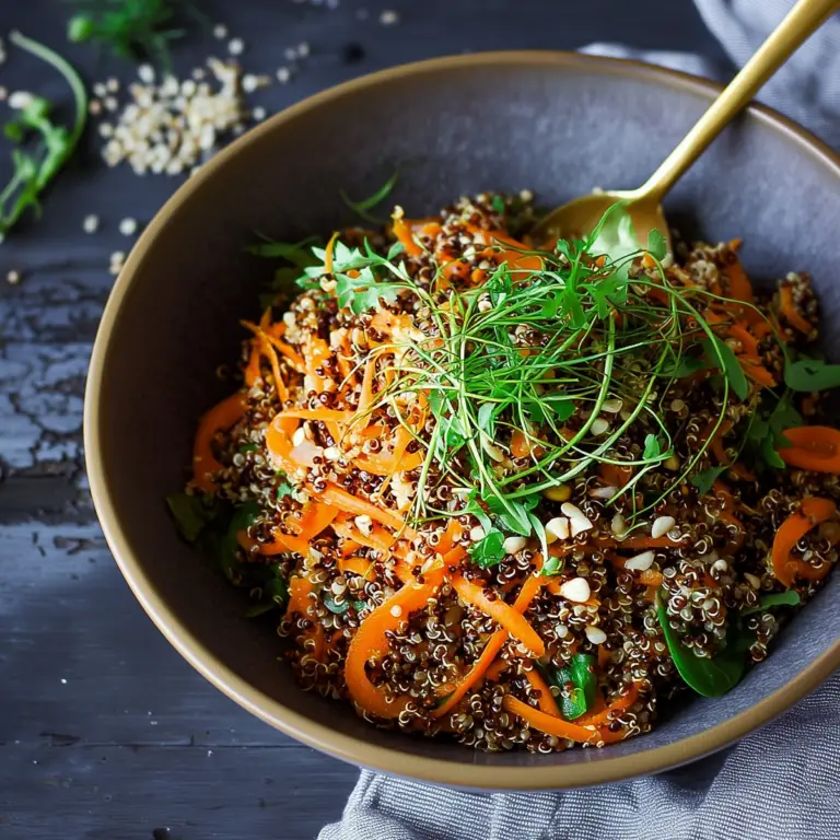 Carrot Quinoa Salad – Easy and Flavorful Vegan Recipe