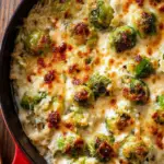 Cheesy Brussel Sprout Casserole