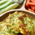 Cheesy zucchini fritters recipe"