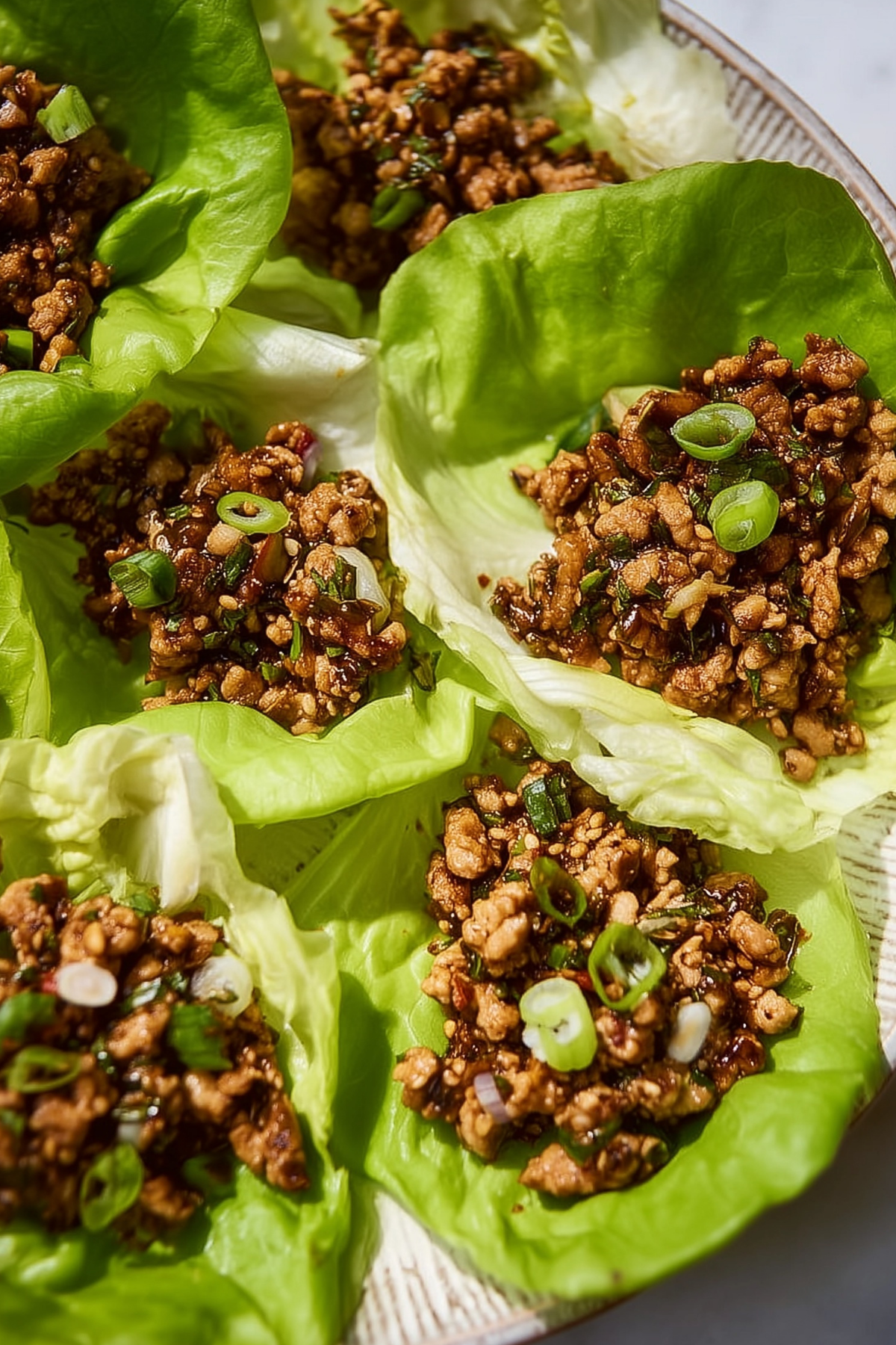 Chicken lettuce wraps recipe with lean protein and fresh veggies