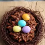 Chocolate Easter Bird’s Nest Cookies