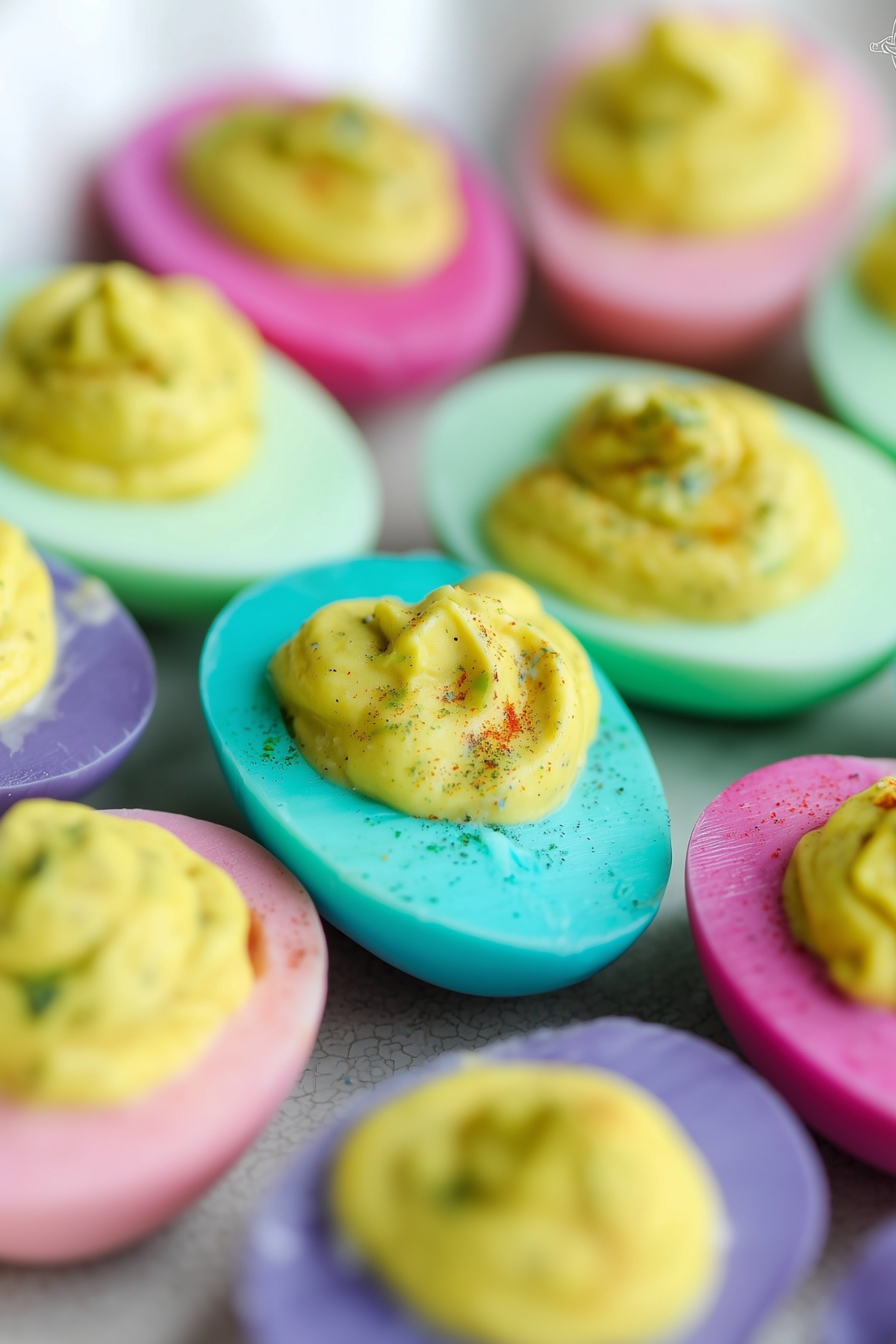 Colored Deviled Eggs