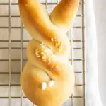Easter Bunny Rolls soft fluffy homemade bread shaped like bunnies