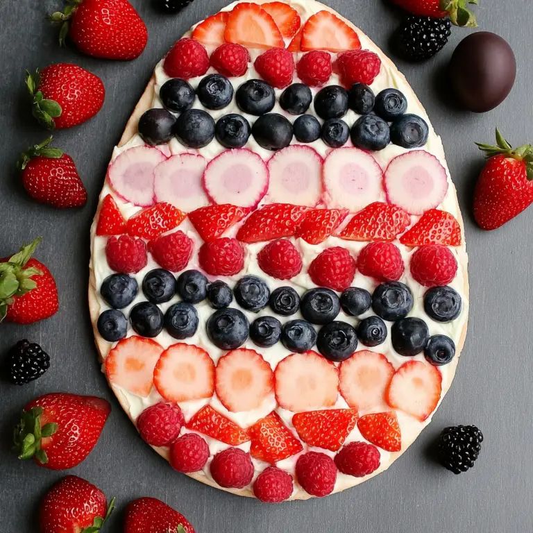 Easter Egg Fruit Pizza – Easy and Delicious Spring Treat