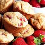 Fresh Strawberry Muffins recipe with juicy strawberries and a soft texture