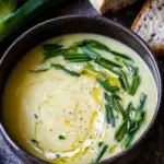 Healthy Luscious Potato Leek Soup creamy homemade bowl