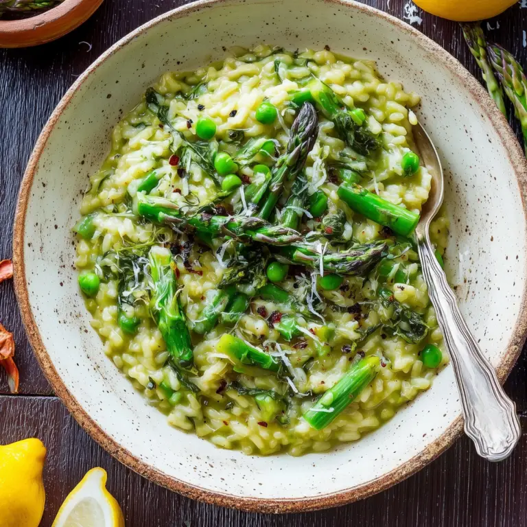 Lemony Asparagus Risotto: A Fresh, Creamy Delight