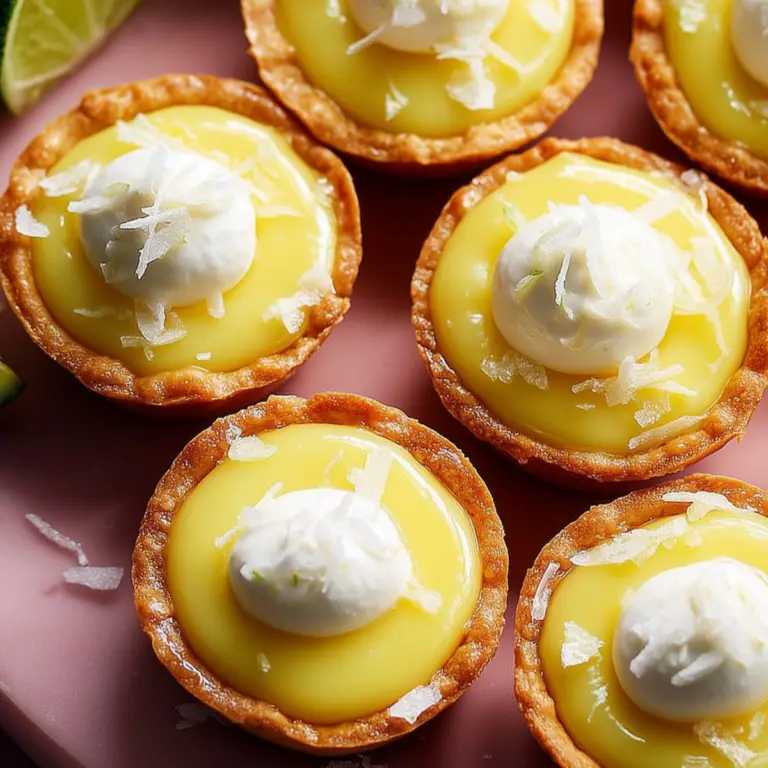 Lime Divine Tarts with creamy lime curd and buttery crust