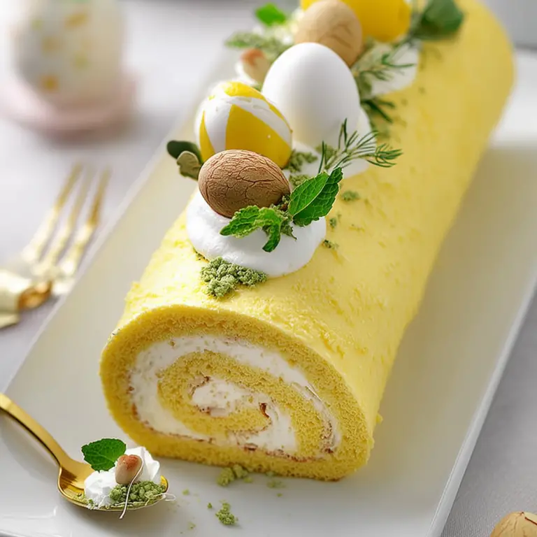 Limoncello Almond Cake Roll – Easy Citrus Delight