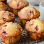"Freshly baked strawberry muffins recipe"