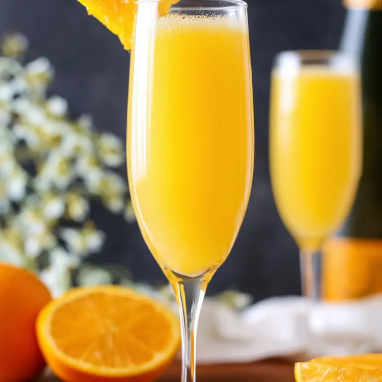 Mock Mimosa – A refreshing, non-alcoholic drink with orange juice and sparkling soda
