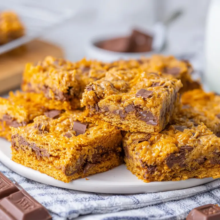 Mouthwatering Butterfinger Cookie Bars with creamy peanut butter icing