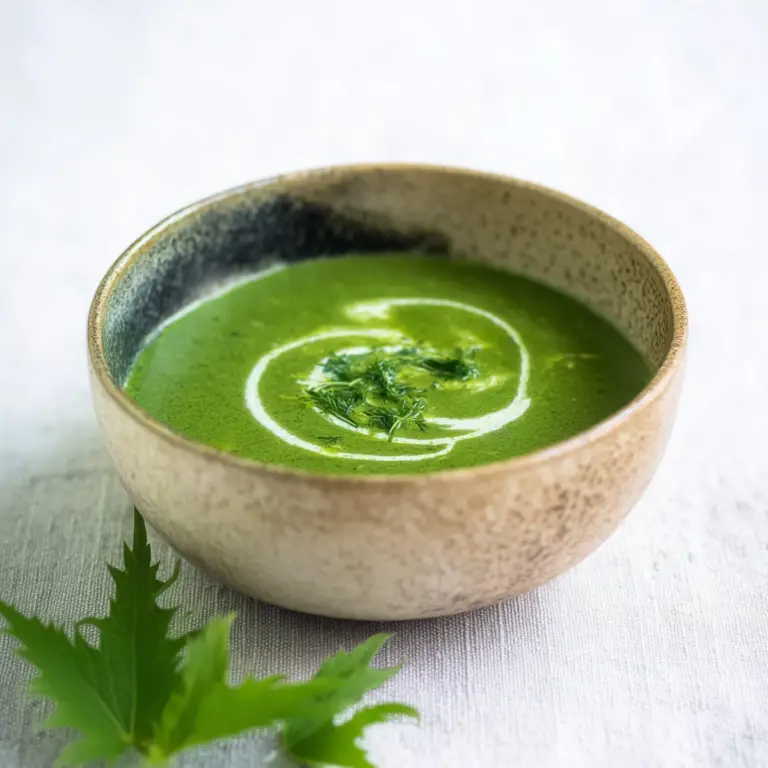 Nettle Soup Recipe with Fresh Nettles and Vegetables