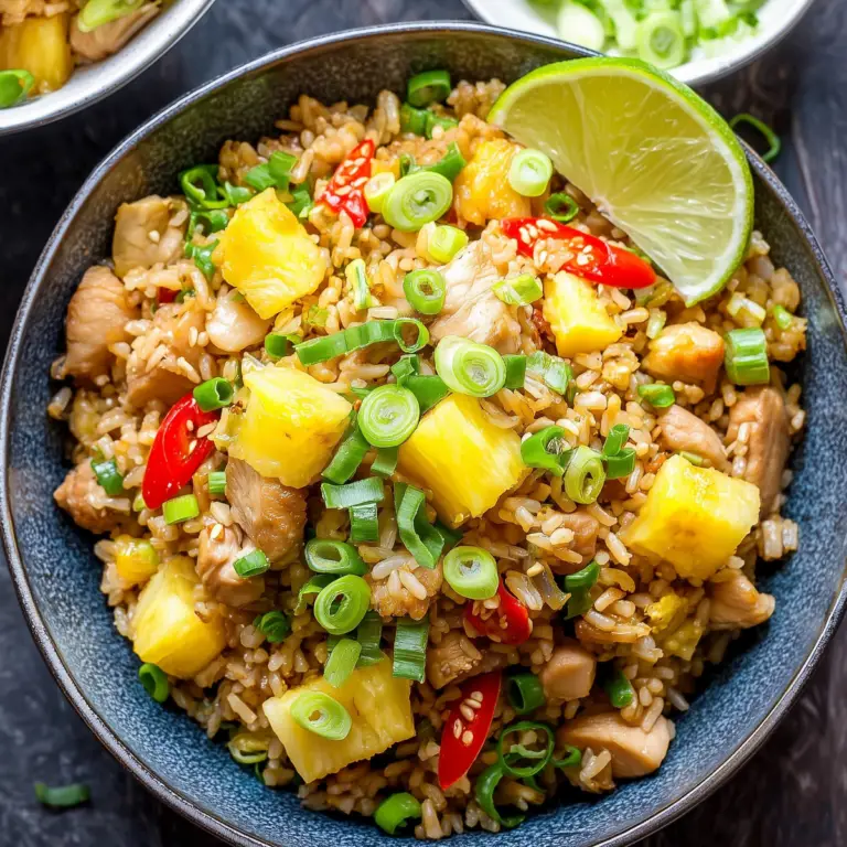 Pineapple Fried Rice with Chicken – Easy & Delicious