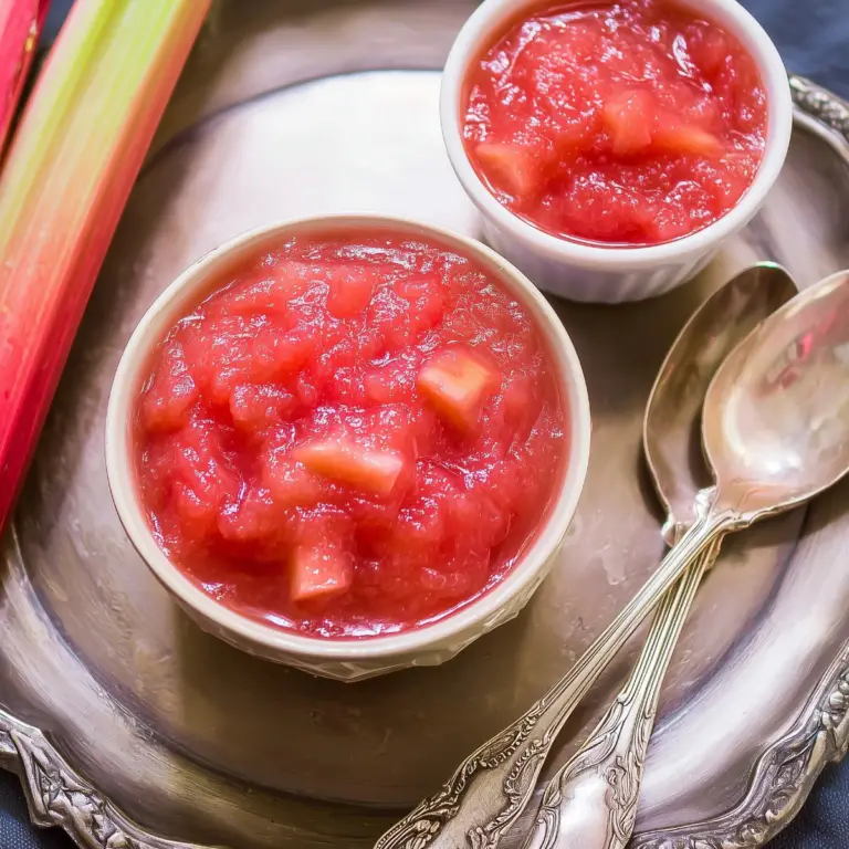 Rhubarb Sauce – Easy Homemade Recipe