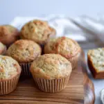 Sourdough banana muffins with discard recipe