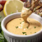 Spicy Aioli recipe served with fries and chicken tenders