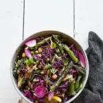 Spring Confetti Salad with fresh veggies, feta, and lemon dressing