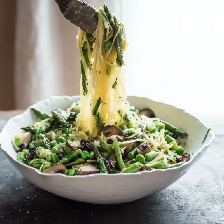 Spring Pasta Salad with Asparagus & Mushrooms – Fresh & Easy Recipe